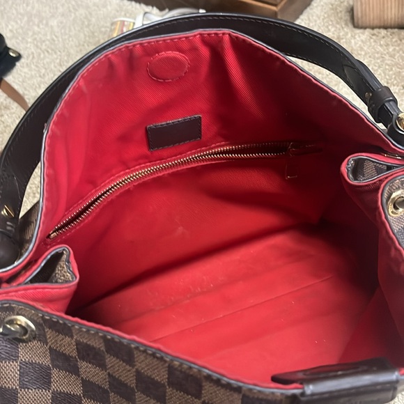 Louis Vuitton Brown and Red Checkered Bag - Picture 2 of 16